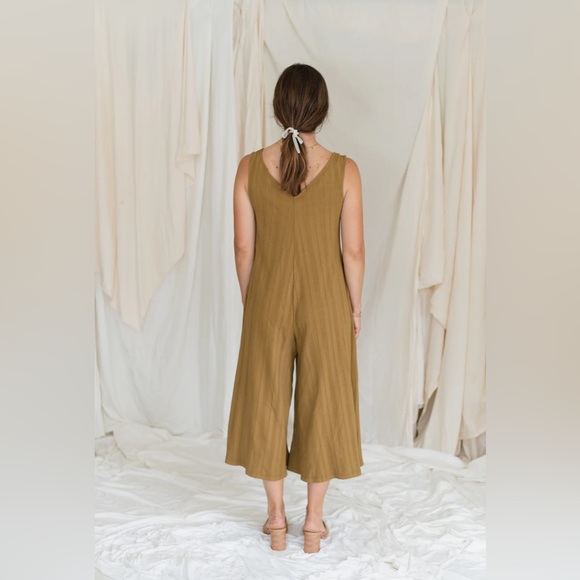 Willow Wide Rib Jumpsuit - Antique Bronze - Picture 5 of 5